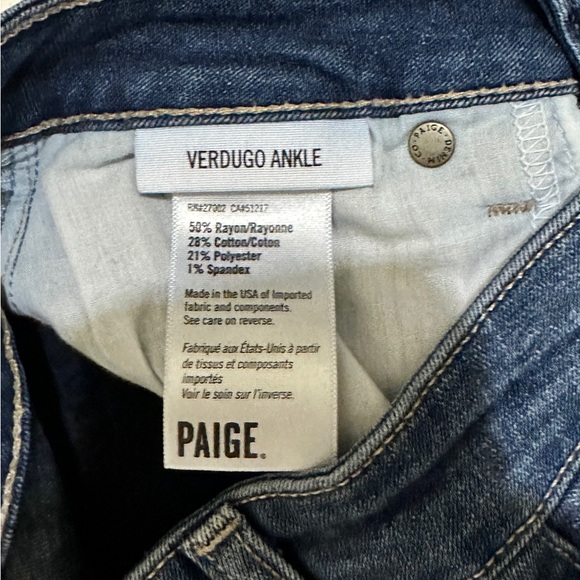 PAIGE - Verdugo Ankle Pants - Size: 26 - Picture 5 of 5